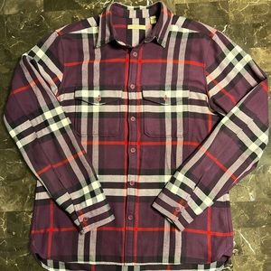 Authentic Men’s Burberry Flannel Button Down Shirt